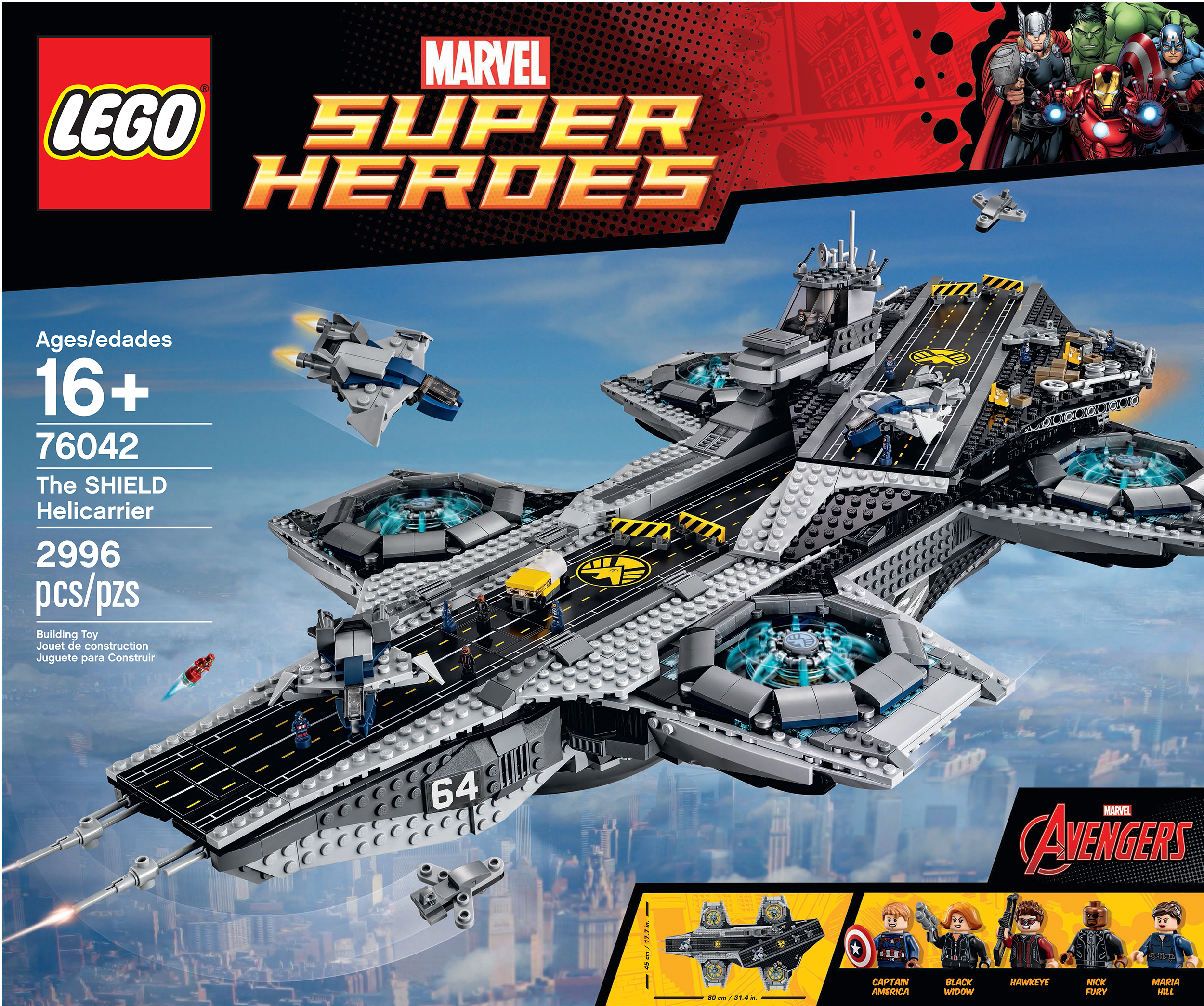 Read more about the article LEGO to release Floating Fortress SHIELD Helicarrier set.
