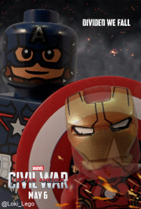 Read more about the article New Captain America: Civil War Posters Re-created in LEGO