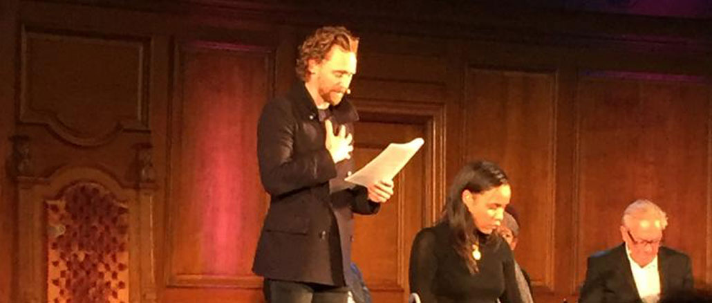 Read more about the article Tom Hiddleston at the Intelligence Squared Dickens Vs Tolstoy Event