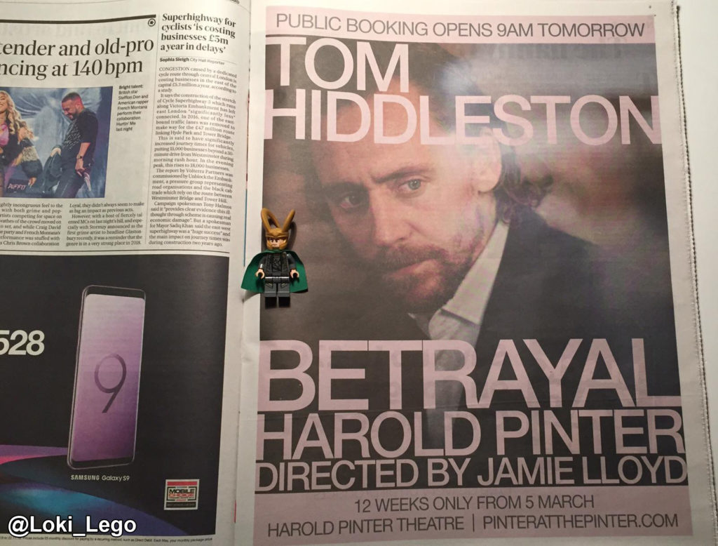 Tom Hiddleston Betrayal