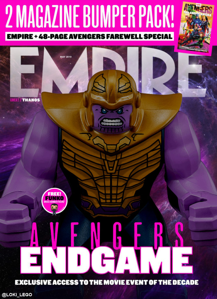 LEGO Avengers Endgame Empire Magazine Covers