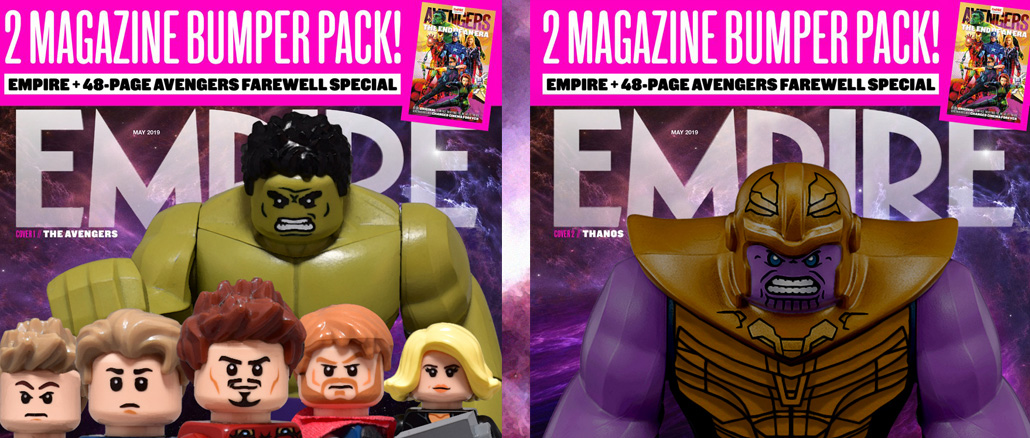 Read more about the article Avengers Endgame Empire Magazine Covers Recreated in LEGO